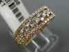 ESTATE WIDE .80CT DIAMOND 14KT ROSE GOLD 3D ETOILE WEDDING ANNIVERSARY RING 6mm