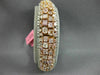 ESTATE LARGE 23.72CT WHITE & PINK DIAMOND 18KT WHITE & ROSE GOLD TENNIS BRACELET