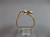 ESTATE LARGE .25CT DIAMOND 14KT WHITE & YELLOW GOLD J INITIAL DOUBLE PLATE RING