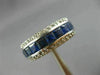 WIDE 5.51CT DIAMOND & AAA SAPPHIRE 14KT WHITE GOLD 3D ETERNITY ANNIVERSARY RING