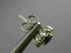 ESTATE 2.36CT DIAMOND & AAA SAPPHIRE 14KT WHITE GOLD FLOWER STUD EARRINGS #26438