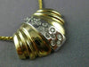 ESTATE LARGE .60CT DIAMOND 14KT WHITE & YELLOW GOLD CLASSIC SLIDE PENDANT #2708