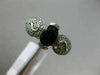 ANTIQUE 1.50CT DIAMOND & AAA OVAL SAPPHIRE 14KT WHITE GOLD HEART ENGAGEMENT RING