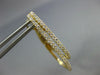 ESTATE .57CT DIAMOND 18KT YELLOW GOLD 2 ROW DOUBLE OVAL CLIP ON HANGING EARRINGS