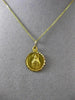 ANTIQUE 14KT YELLOW GOLD 3D HANDCRAFTED CIRCULAR CHRIST RELIGIOUS PENDANT #25001