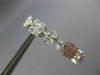 LARGE 4.48CT DIAMOND 18K WHITE GOLD MULTI SHAPE INSIDE OUT HOOP HANGING EARRINGS