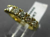 ESTATE 1.20CT DIAMOND 14KT YELLOW GOLD 7 STONE CLASSIC ANNIVERSARY RING #10669