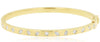 .72CT DIAMOND 14KT YELLOW GOLD MULTI SHAPE ETOILE SEMI ETERNITY BANGLE BRACELET