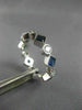ESTATE 2CT ROUND DIAMOND & AAA SAPPHIRE 14K WHITE GOLD ETERNITY ANNIVERSARY RING
