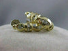 ESTATE .72CTW CHANNEL DIAMOND HUGGIES 14K YELLOW GOLD FANCY EARRINGS 20MM #6166