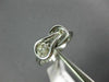 ESTATE .50CT ROUND DIAMOND 14KT WHITE GOLD 3D CLASSIC SOLITAIRE LOVE KNOT RING