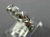 ESTATE .50CT DIAMOND 14KT WHITE GOLD MULTI HEART 3/4TH ETERNITY LOVE RING #20364