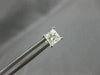ESTATE 1.0CT PRINCESS CUT DIAMOND 14K WHITE GOLD 3D CLASSIC STUD EARRINGS #15550