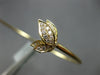 ESTATE .22CT DIAMOND & SOUTH SEA PEARL 14KT YELLOW GOLD FLEXIBLE BANGLE BRACELET