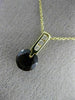ESTATE 1.48CT DIAMOND & AAA GARNET 14KT YELLOW GOLD ROUND ETOILE PENDANT #22985