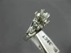 ESTATE .35CT DIAMOND 18KT WHITE GOLD 3D WAVE SEMI MOUNT ENGAGEMENT RING #11623