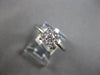 ESTATE .34CT DIAMOND 18KT WHITE GOLD 3D CLASSIC SOLITAIRE HALO ENGAGEMENT RING