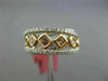 WIDE 1.15CT WHITE & PINK DIAMOND 18KT WHITE & ROSE GOLD 3D CRISS CROSS LOVE RING