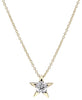 ESTATE .25CT DIAMOND 14K YELLOWGOLD CLASSIC SOLITAIRE STAR LOVE FLOATING PENDANT