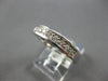 ESTATE .28CT DIAMOND 14K WHITE GOLD ROUND CHANNEL PRONG WEDDING ANNIVERSARY RING