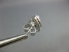 ESTATE .69CT DIAMOND 18KT WHITE GOLD 3D 2 IN 1 TEAR DROP STUD HANGING EARRINGS