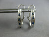 .92CT DIAMOND & AAA SAPPHIRE 14K WHITE GOLD 3D CHANNEL UMBRELLA HANGING EARRINGS