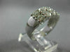 LARGE 2.30CT ROUND DIAMOND 14K WHITE GOLD 3D DOUBLE ROW WEDDING ANNIVERSARY RING