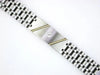 ESTATE .05CT DIAMOND 14KT YELLOW GOLD & STAINLESS STEEL 3D ETOILE MENS BRACELET