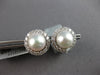 EXTRA LARGE 1.2CT DIAMOND & SOUTH SEA PEARL 18K WHITE & 14K YELLOW GOLD EARRINGS