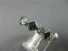 ESTATE 2CT ROUND DIAMOND & AAA SAPPHIRE 14K WHITE GOLD ETERNITY ANNIVERSARY RING