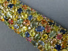 ESTATE MASSIVE 61.34CT DIAMOND & MULTI COLOR SAPPHIRE 18KT YELLOW GOLD BRACELET