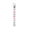 1.17CT DIAMOND & AAA RUBY 14KT WHITE GOLD 3D INSIDE OUT HOOP HANGING EARRINGS