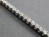 ESTATE 2CT DIAMOND 14K WHITE GOLD CLASSIC ROUND 2.5mm ADJUSTABLE TENNIS BRACELET