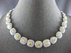 GIA EXTRA LARGE 36.62CT WHITE & FANCY YELLOW DIAMOND 18K 2 TONE GOLD 3D NECKLACE