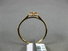 ESTATE .31CT DIAMOND 14K ROSE GOLD CLUSTER OVAL HALO SEMI ETERNITY PROMISE RING