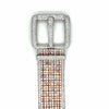 EXTRA LARGE 29.21CT WHITE & PINK DIAMOND 18KT WHITE & ROSE GOLD 3D BELT BRACELET