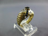 1.31CT DIAMOND & AAA SAPPHIRE 14KT YELLOW GOLD HEART SHAPE PRINCESS & ROUND RING