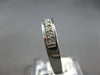 ESTATE .28CT DIAMOND 14K WHITE GOLD ROUND CHANNEL PRONG WEDDING ANNIVERSARY RING
