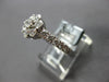 ESTATE .45CT DIAMOND 18KT WHITE GOLD 3D CLASSIC FLOWER LOVE RING