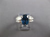 4.92CT DIAMOND & AAA CEYLON SAPPHIRE 14KT WHITE GOLD OVAL ENGAGEMENT RING #27221