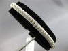 WIDE 4.24CT DIAMOND 14KT 2 TONE GOLD MULTI ROW SEMI ETERNITY FLEXIBLE BRACELET