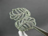 ESTATE LARGE .90CT ROUND DIAMOND 14KT WHITE GOLD MULTI LEAF CRISS CROSS FUN RING