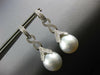 .77CT DIAMOND & AAA SOUTH SEA PEARL 18KT WHITE GOLD MULTI LEAF HANGING EARRINGS