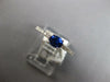 .61CT DIAMOND & AAA SAPPHIRE 18K WHITE GOLD 3D OVAL & ROUND FRIENDSHIP LOVE RING
