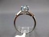 1.90CT DIAMOND & AAA AQUAMARINE PLATINUM PEAR SHAPE & BAGUETTE ENGAGEMENT RING