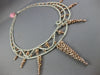 EXTRA LARGE 17.57CT WHITE & PINK DIAMOND 18K WHITE & ROSE GOLD COCKTAIL NECKLACE