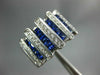 LARGE 1.62CT DIAMOND & AAA SAPPHIRE 18KT WHITE GOLD PRINCESS & ROUND RING #2136