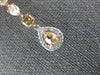 1.87CT WHITE & FANCY YELLOW DIAMOND 18KT WHITE & ROSE GOLD 3D TEAR DROP NECKLACE