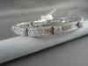 ESTATE WIDE 6.92CT DIAMOND BAGUETTE & ROUND 18KT WHITE GOLD BRACELET