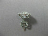ESTATE LARGE 2.17CT DIAMOND 14KT WHITE GOLD FLOWER CLUSTER EARRINGS CUTE! #2860